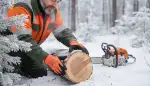 Warme Hände im Winterwald