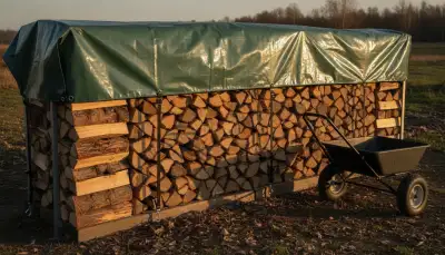 Holz Abdecken: Robuster Schutz für Ihr Brennholz