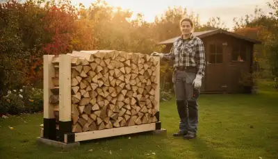 Holzmiete bauen: Brennholz richtig stapeln
