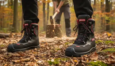 Schnittschutzstiefel: Sicherheit beim Holzfällen
