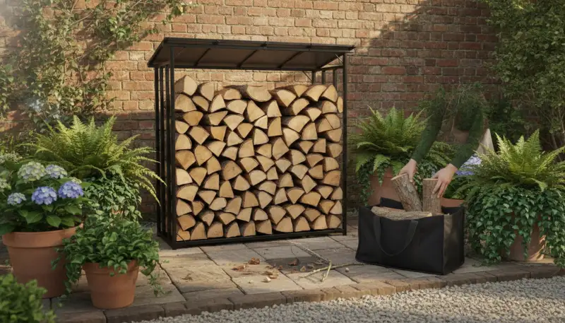 Kaminholzregale: Optimal Brennholz lagern