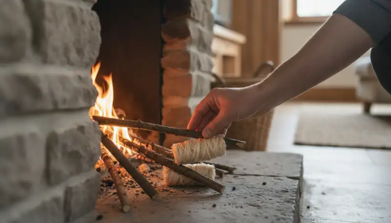 Natürliche Anzündwolle: Mühelos zum perfekten Feuer – nachhaltig und effektiv