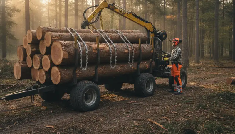 Rückewagen: Effizienter Holztransport im Forst