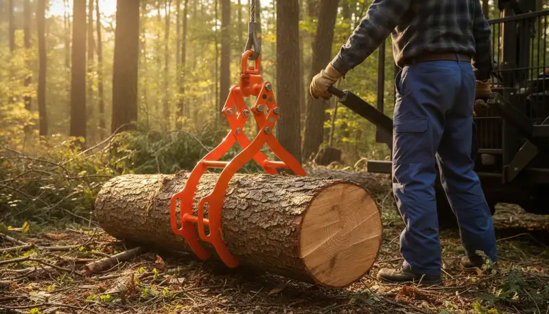 Stammzange: Holz sicher bewegen